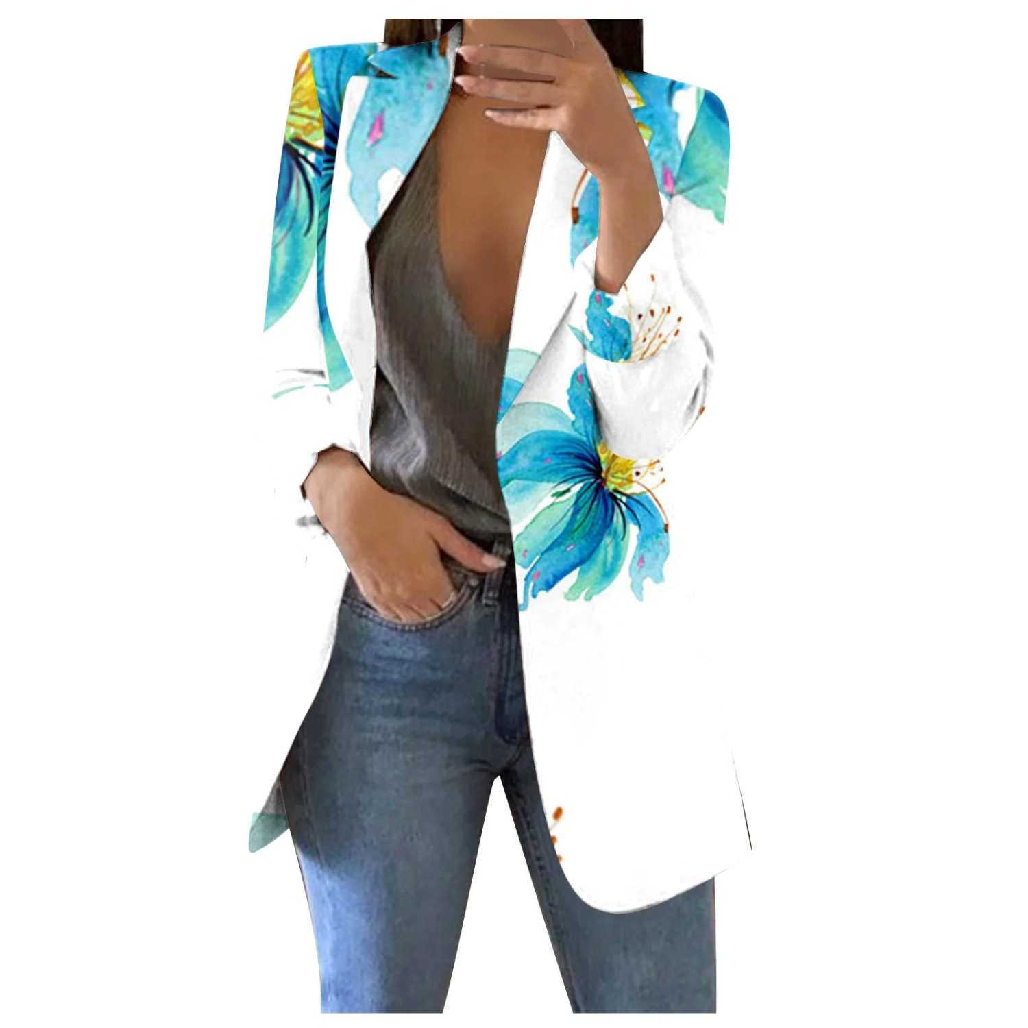 Chloe | Chic Blazer Femme Cropped Élégant 11
