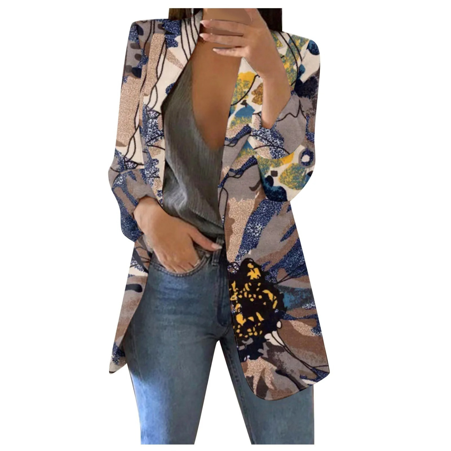Chloe | Chic Blazer Femme Cropped Élégant 12