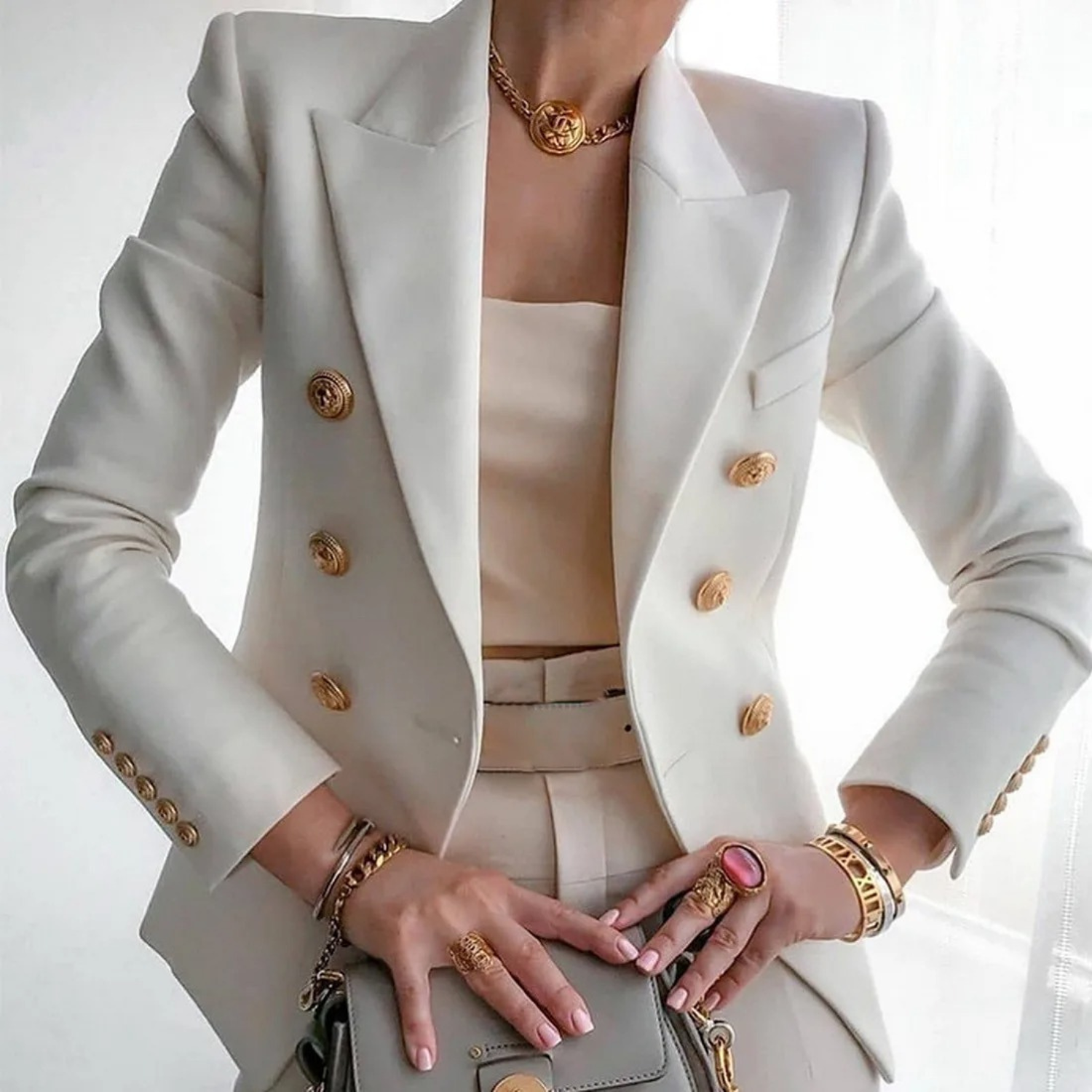 Chloe | Élégant Blazer Noir Femme Chic 1