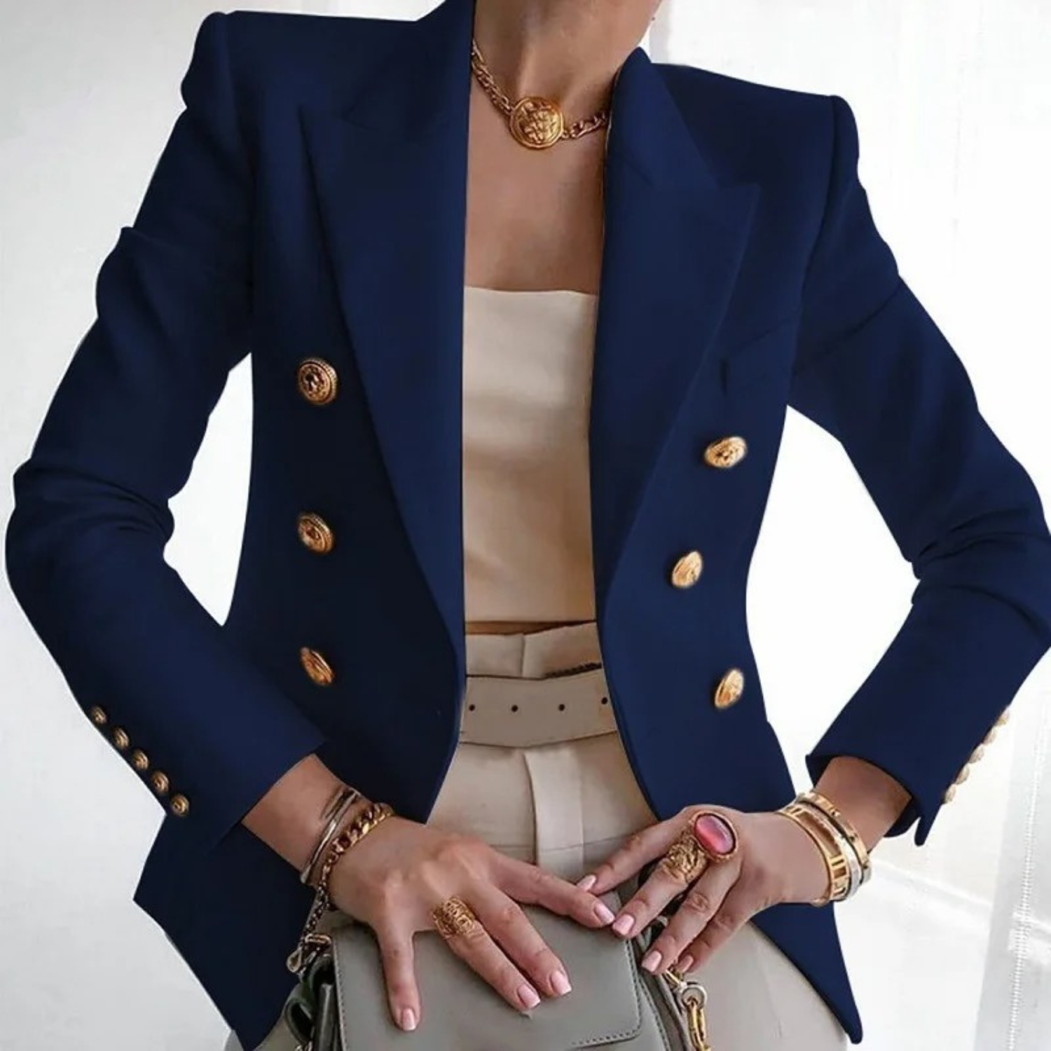 Chloe | Élégant Blazer Noir Femme Chic 4