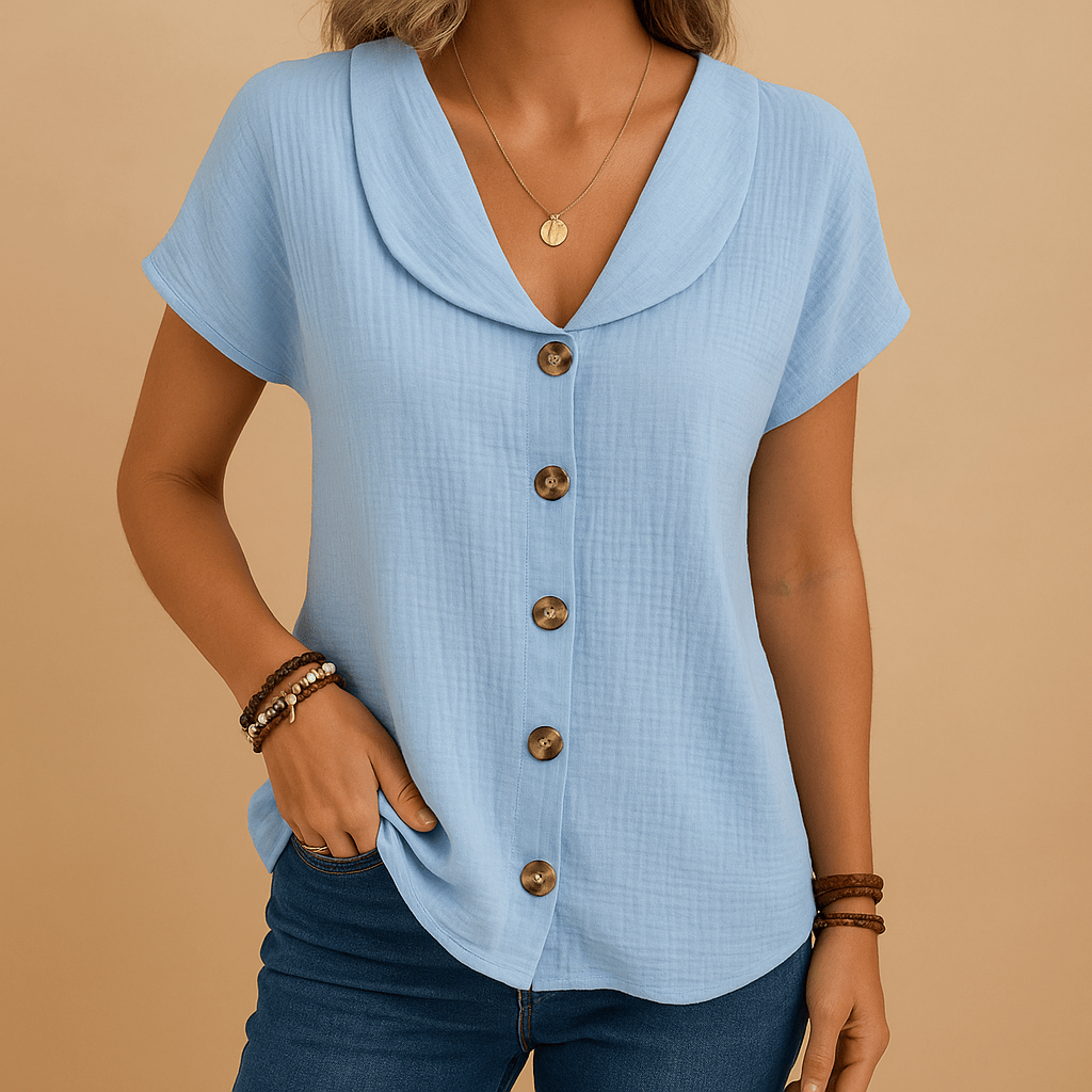 Chloé | Élégante Blouse Blanche Femme Classique et Polyvalente 1