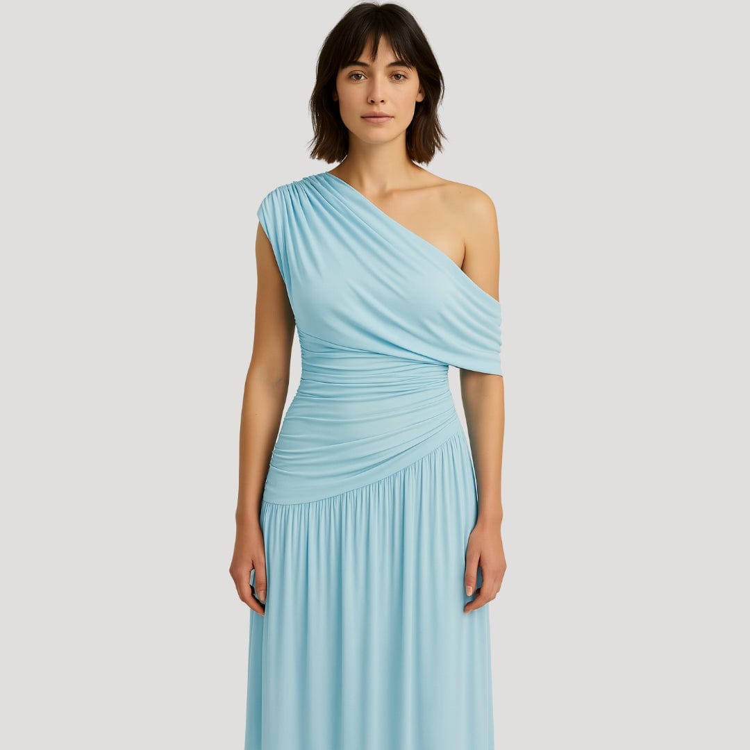 Chloe | Élégante Robe Longue Femme à Une Épaule pour Soirée d'Été 5