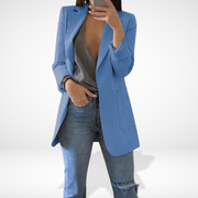 Clara | Chic Blazer Noir Femme avec Poches Pratiques 0