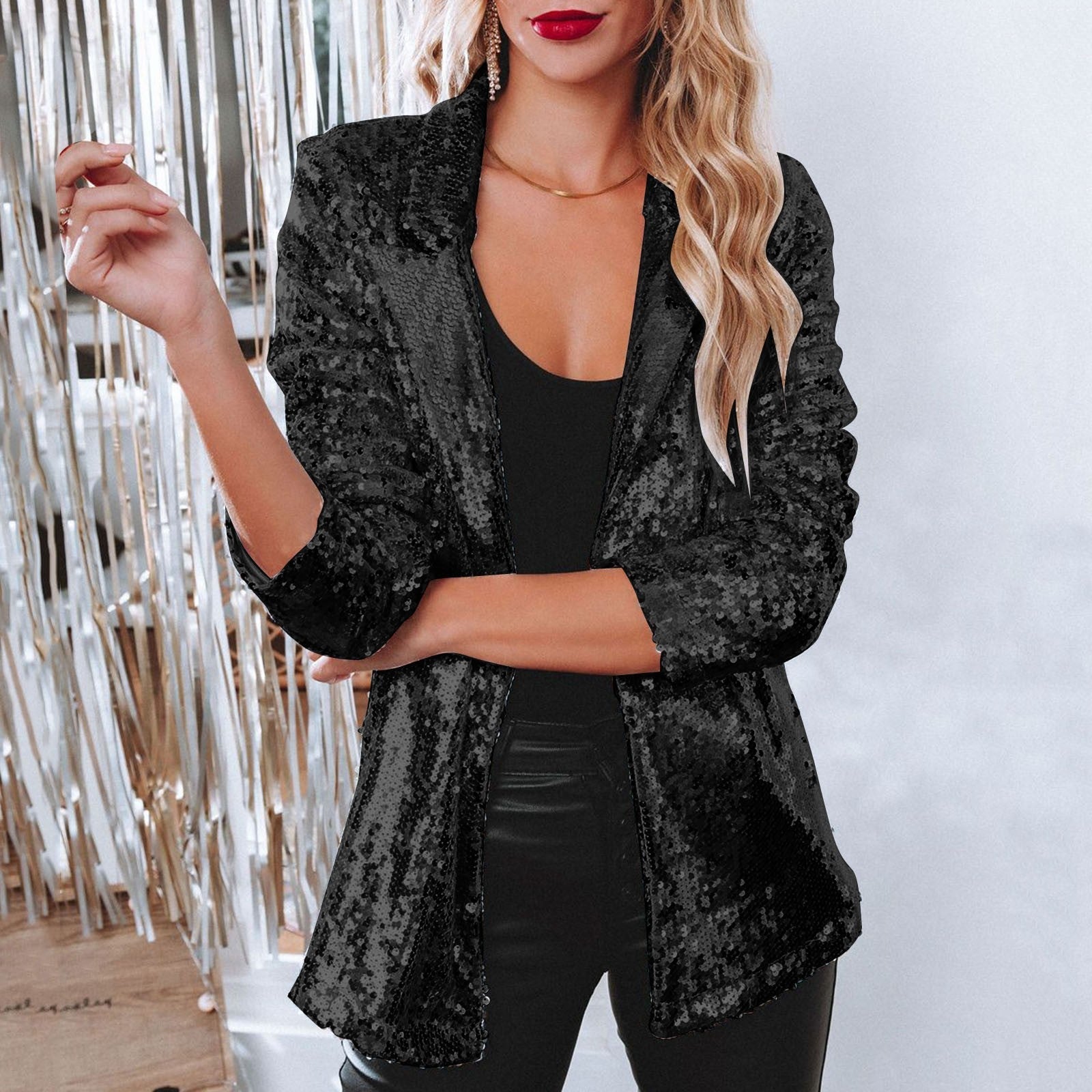 Clara | Élégant Blazer à Paillettes Chic 1