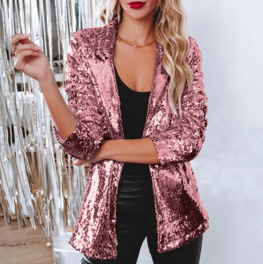 Clara | Élégant Blazer à Paillettes Chic 10