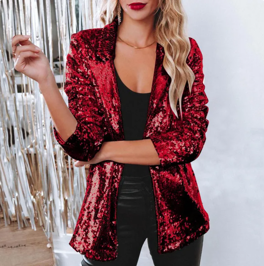 Clara | Élégant Blazer à Paillettes Chic 9