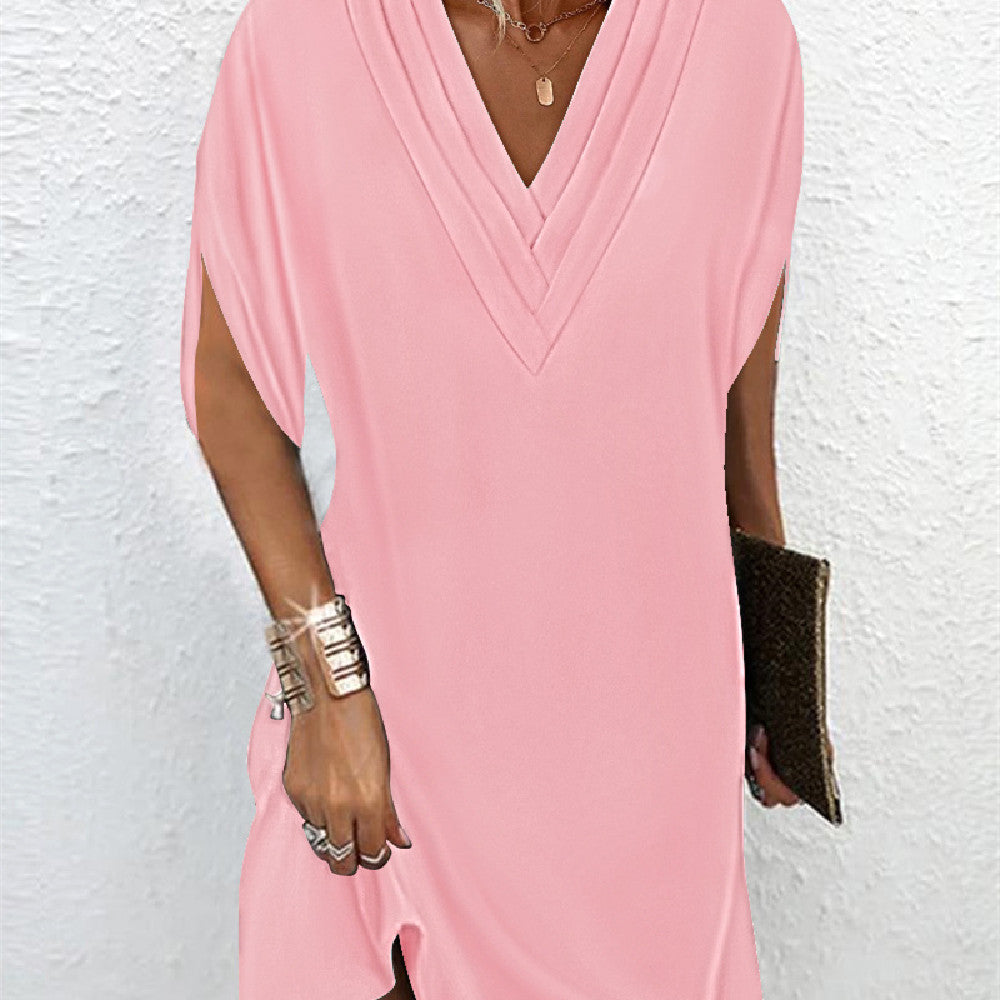 Élégance Chic | Robe Femme Longue avec Manches Fendues | Confort et Style Polyvalent pour Toutes les Occasions 5