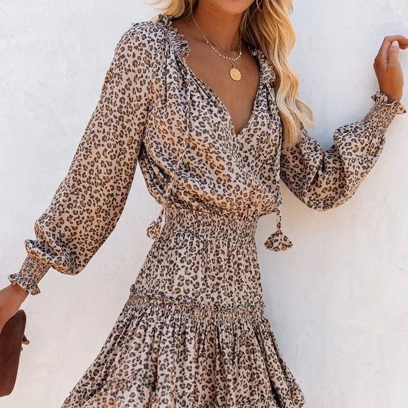 Élégance Chic | Robe Femme à Manches Bouffantes en Spandex | Silhouette Flatteuse pour Toutes les Occasions 2