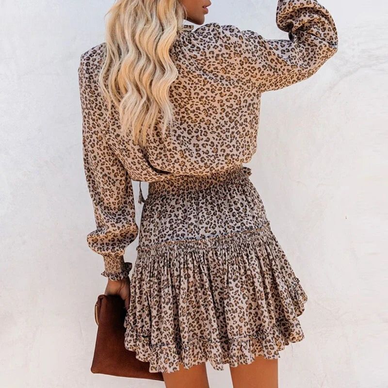 Élégance Chic | Robe Femme à Manches Bouffantes en Spandex | Silhouette Flatteuse pour Toutes les Occasions 3