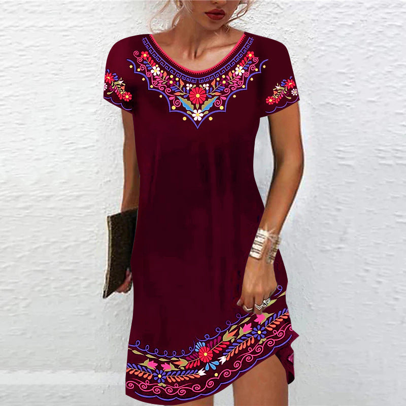 Élégance Classique | Robe de Soirée Longue en Polyester avec Motif Distinctif | Confort et Style pour Toutes les Occasions 1