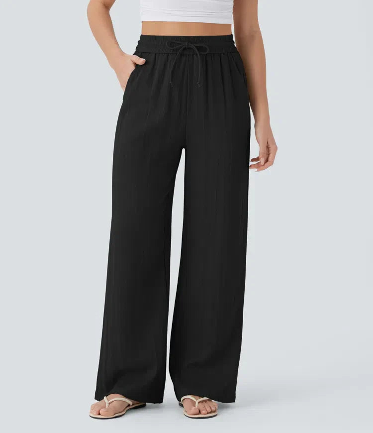 Élégance Été | Pantalon en Lin Léger avec Silhouette Flatteuse | Confort Optimal pour Journées Ensoleillées 1