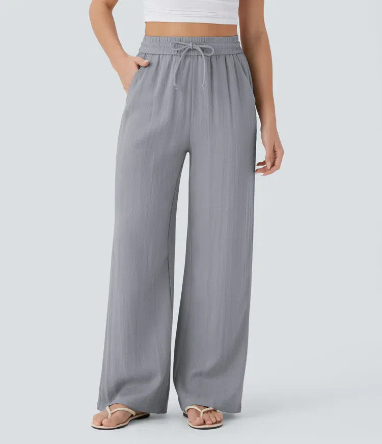 Élégance Été | Pantalon en Lin Léger avec Silhouette Flatteuse | Confort Optimal pour Journées Ensoleillées 2