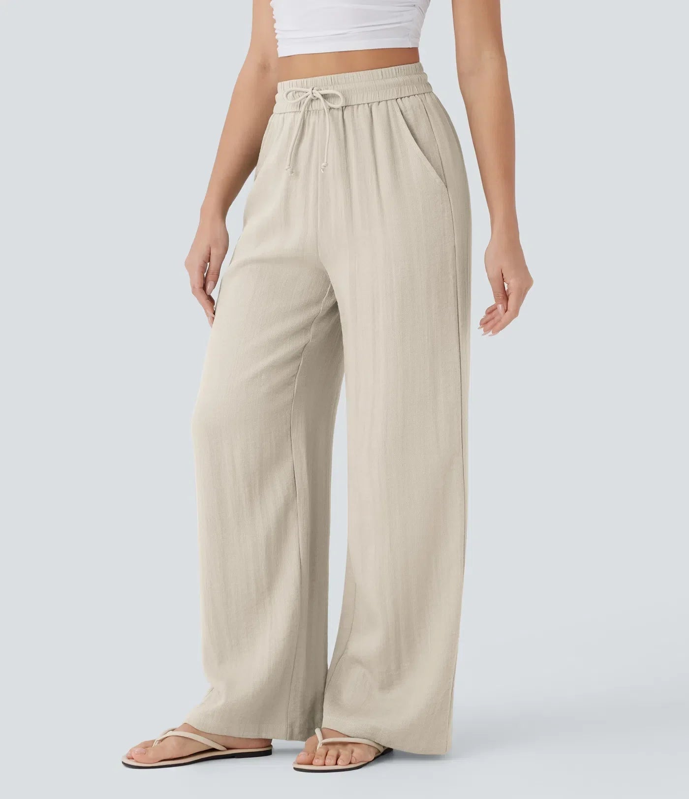 Élégance Été | Pantalon en Lin Léger avec Silhouette Flatteuse | Confort Optimal pour Journées Ensoleillées 8