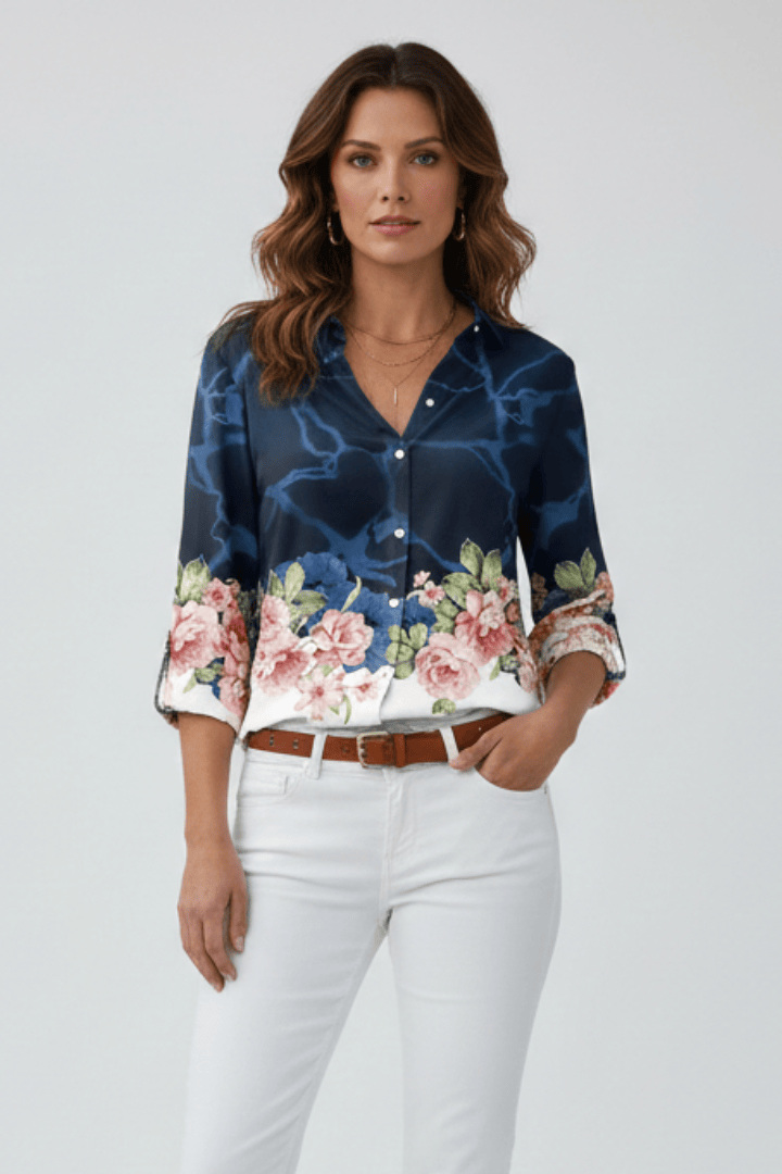 Ella | Chemisier Femme Floral Aéré Élégant 0
