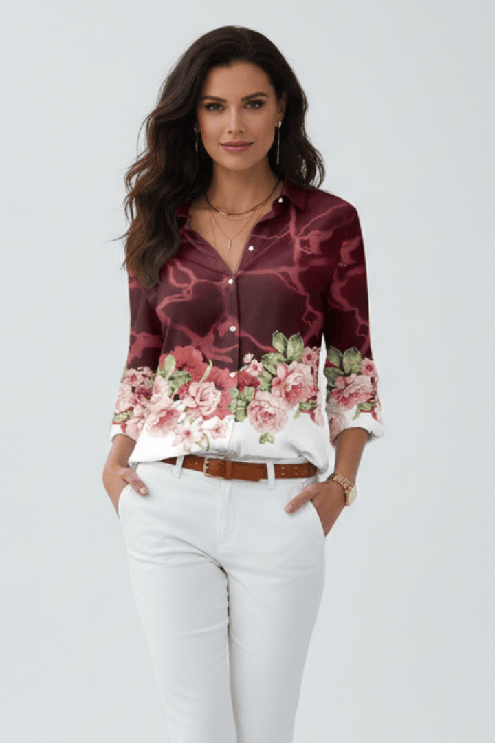 Ella | Chemisier Femme Floral Aéré Élégant 5