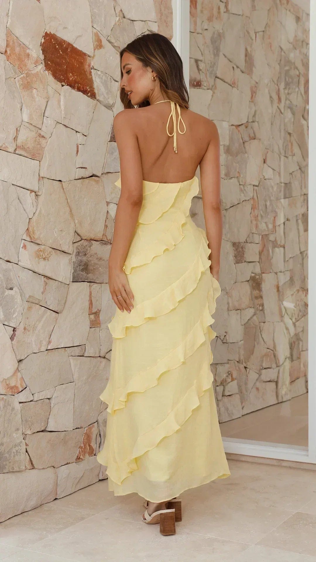 Ella | Élégante Robe Longue Femme d'Été à Volants 1