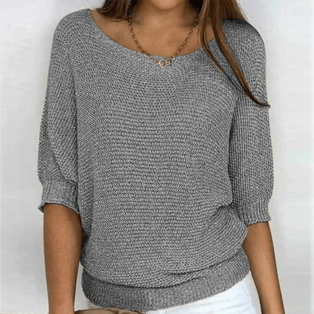 Emma | Chemisier Décontracté en Tricot avec Manches Chauve-Souris 5
