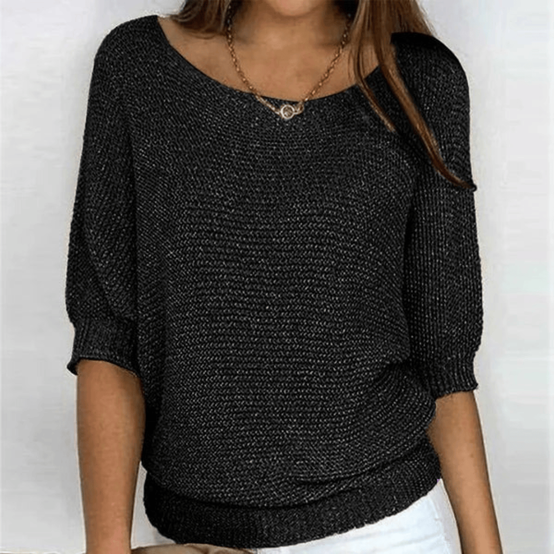 Emma | Chemisier Décontracté en Tricot avec Manches Chauve-Souris 7
