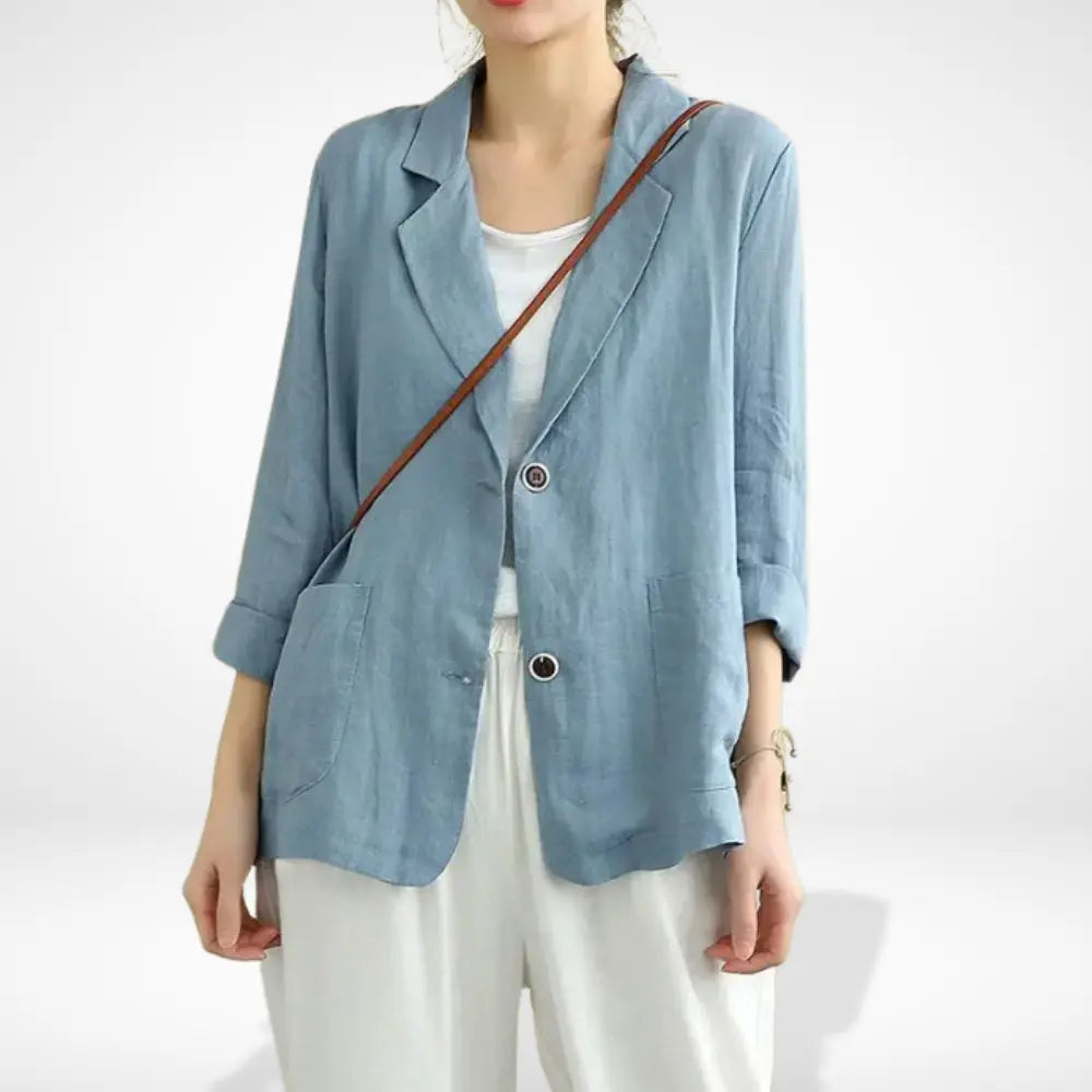 Emma | Élégant Blazer Décontracté Femme à Manches Retroussées 5