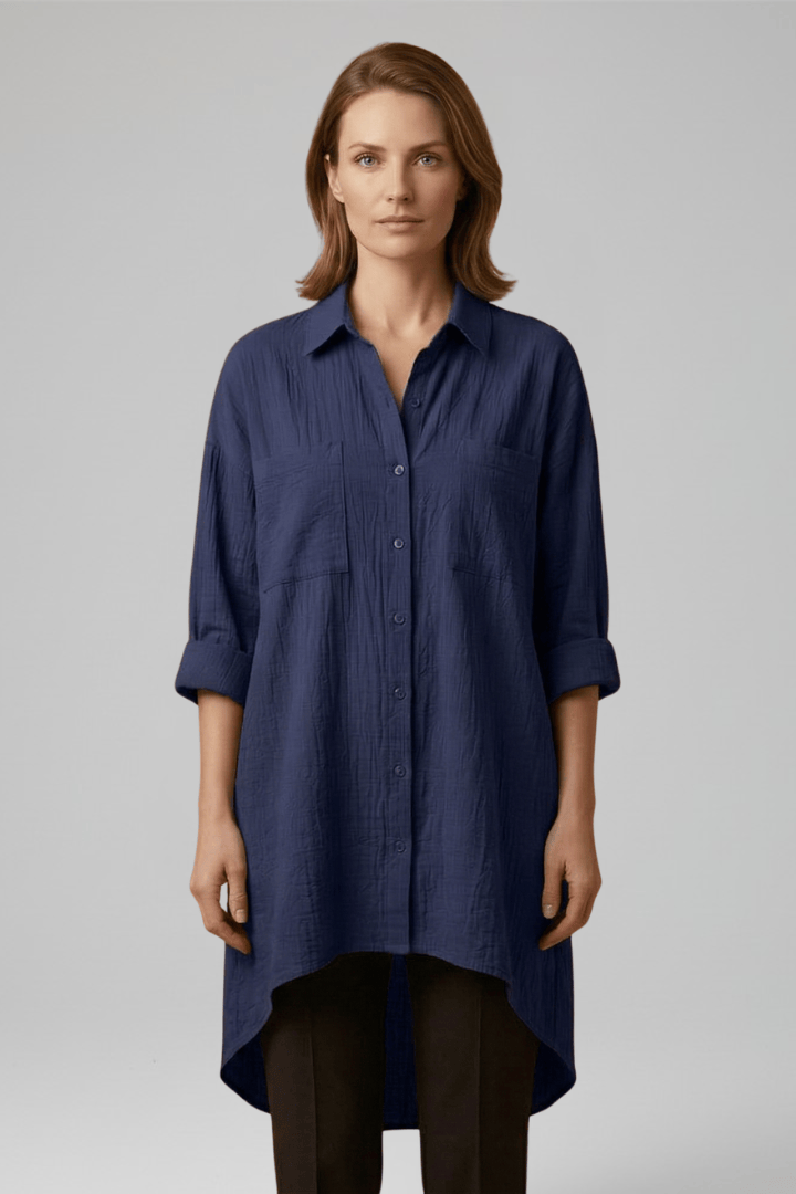 Emma | Élégant Chemisier Femme Chic avec Col Structuré 5