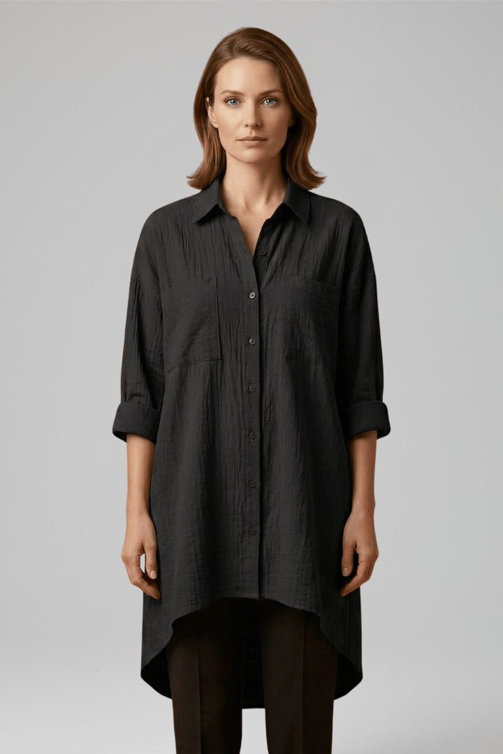 Emma | Élégant Chemisier Femme Chic avec Col Structuré 9