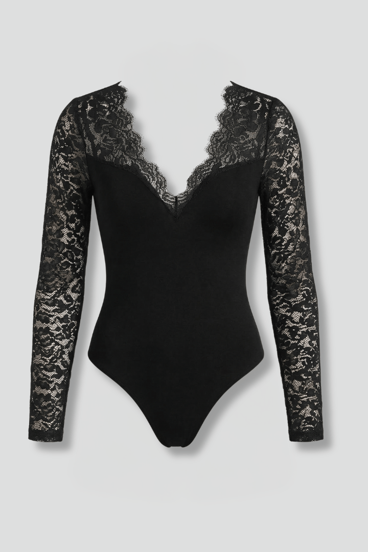 Emma | Élégant Chemisier Femme Chic en Dentelle à Manches Longues 3