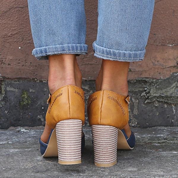 Emma | Élégante Chaussure à Talons Blocs Vintage 3