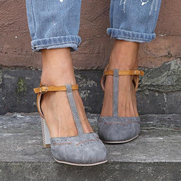 Emma | Élégante Chaussure à Talons Blocs Vintage 6