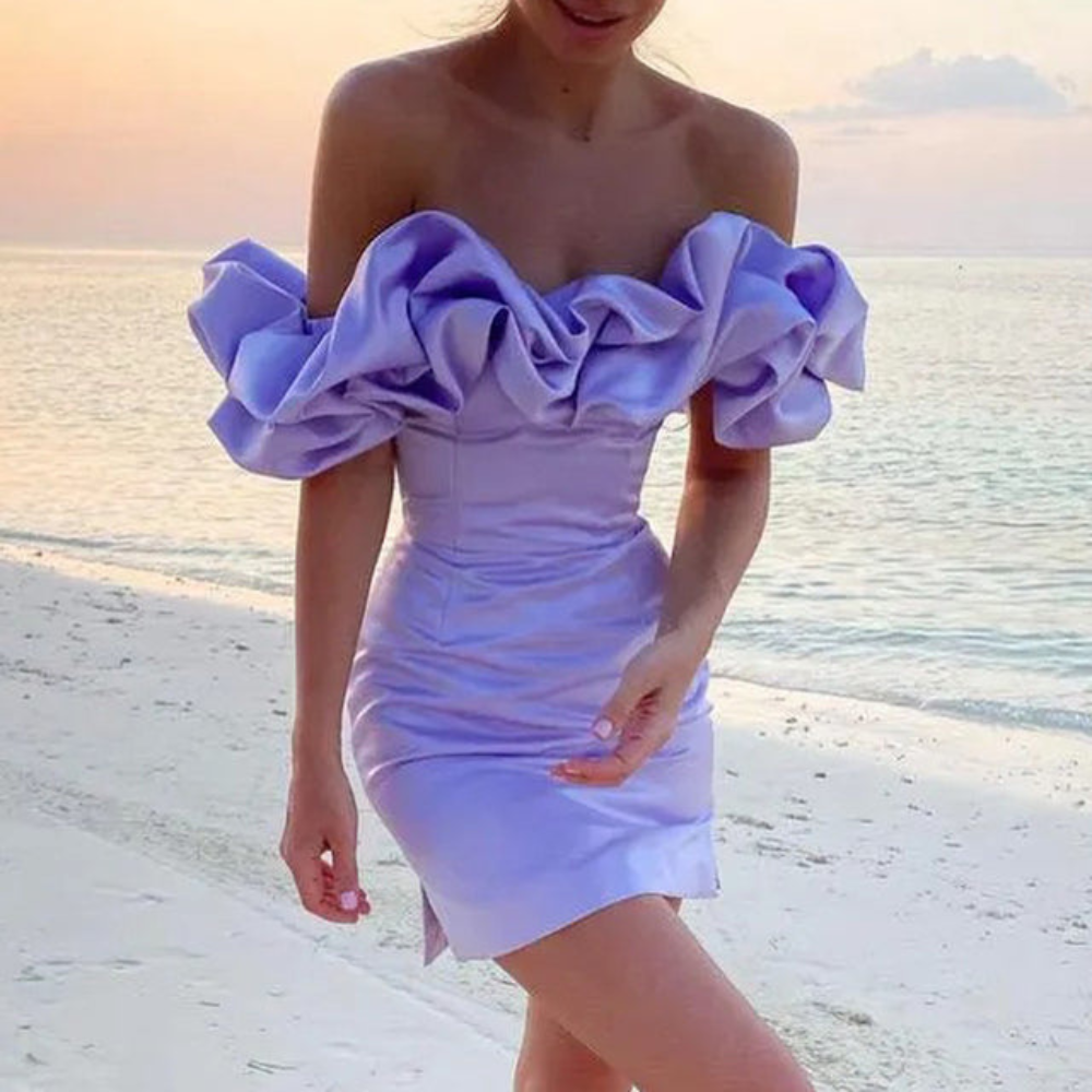 Emma | Élégante Mini Robe à Volants Femme 2