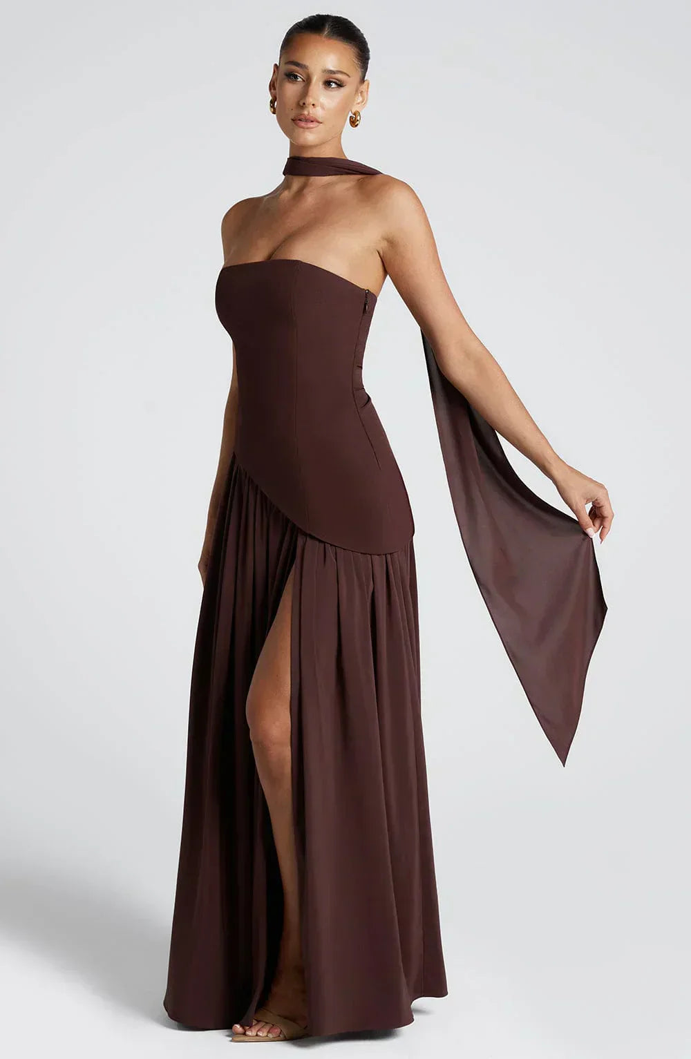 Emma | Élégante Robe Longue Femme Asymétrique pour Soirée 10
