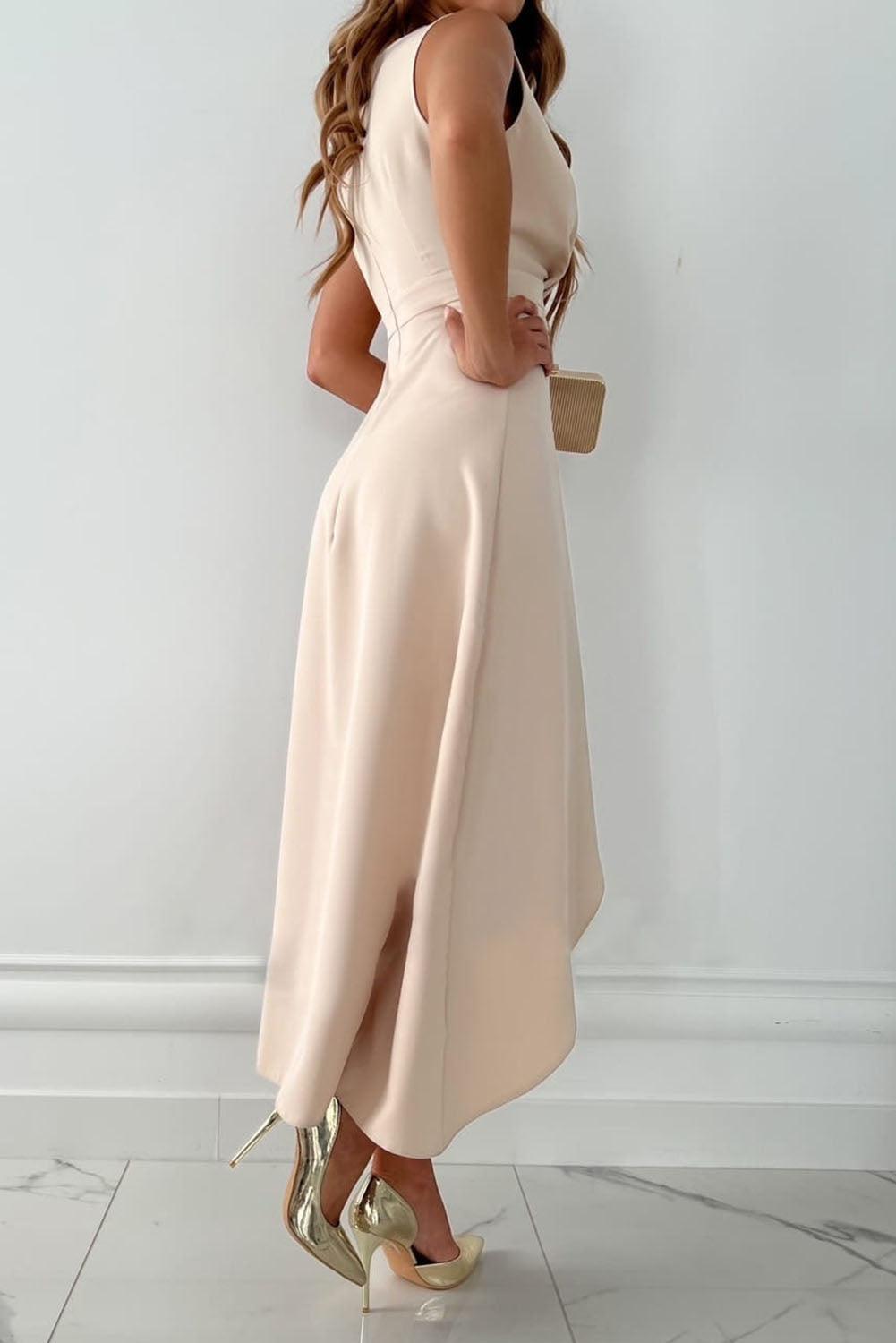 Emma | Élégante Robe Midi Asymétrique pour Femme 2