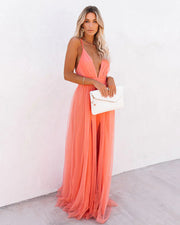 Emma | Robe Longue Élégante Femme Été Aérienne 0