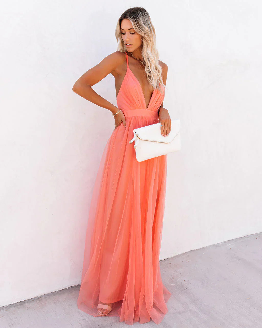 Emma | Robe Longue Élégante Femme Été Aérienne 4