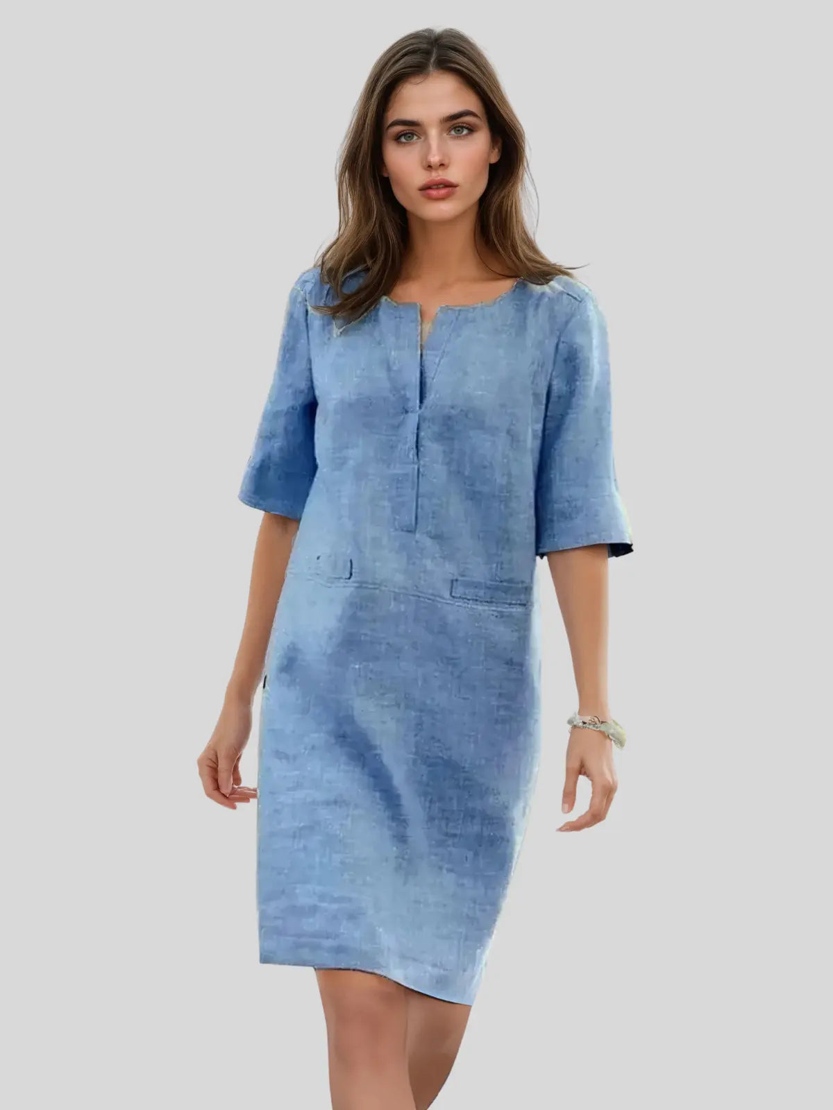 Été Chic | Robe Midi Femme Aérée avec Coupe Confortable | Idéale pour les Journées Chaudes 0