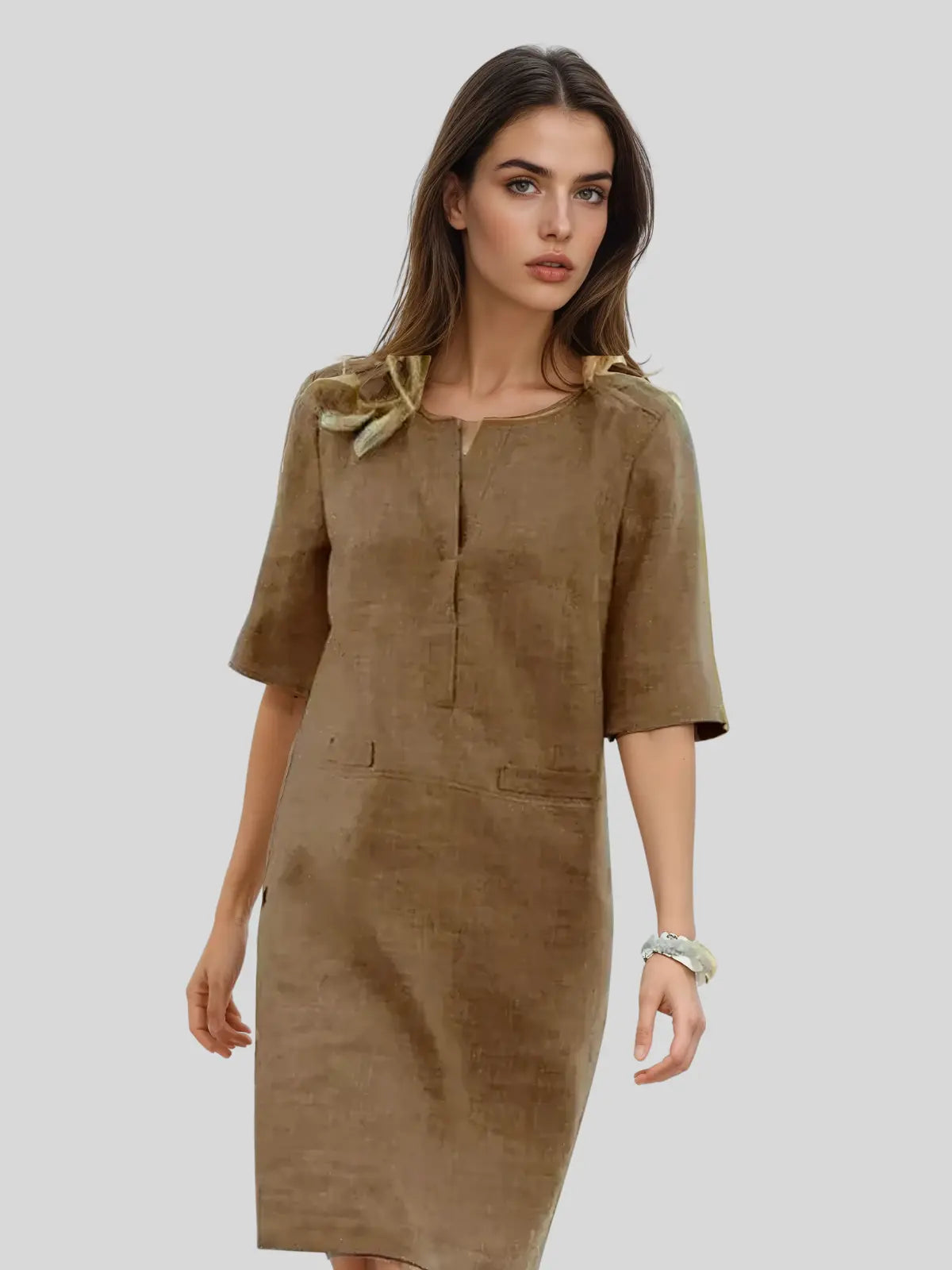 Été Chic | Robe Midi Femme Aérée avec Coupe Confortable | Idéale pour les Journées Chaudes 3