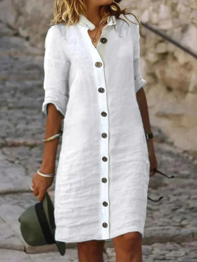Été Chic | Robe d'Été Femme Aérée en Tissu Respirant | Silhouette Fluide pour Confort Optimal 0