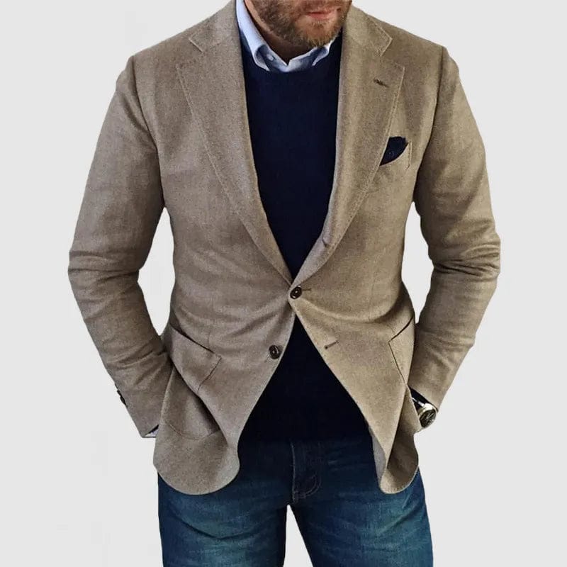 Ethan | Blazer Ajusté Bleu Marine Pour Homme Élégant 1