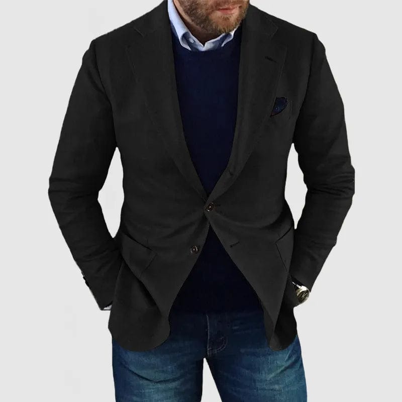 Ethan | Blazer Ajusté Bleu Marine Pour Homme Élégant 2