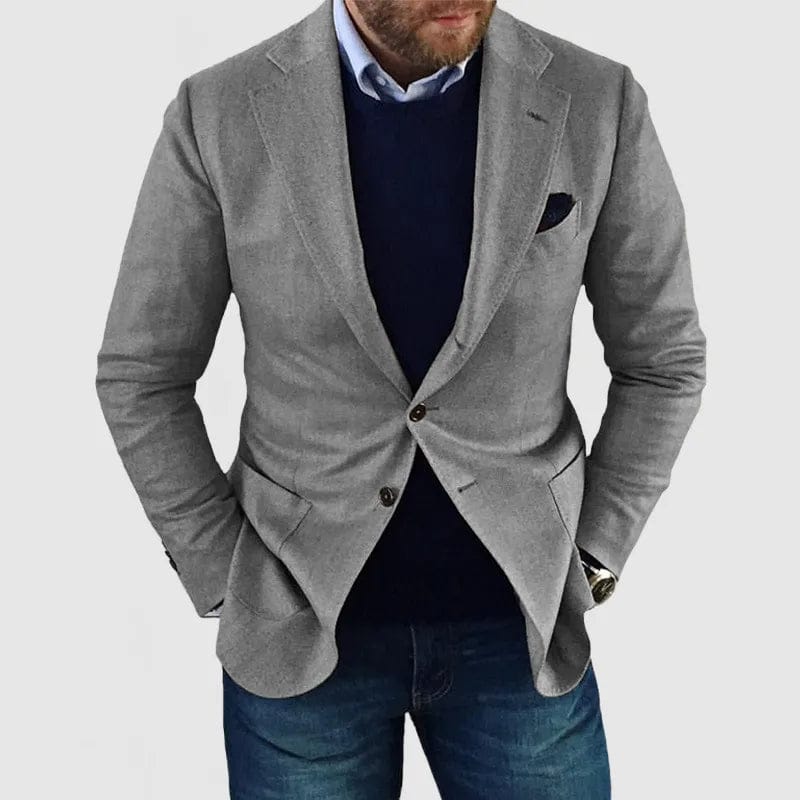 Ethan | Blazer Ajusté Bleu Marine Pour Homme Élégant 3