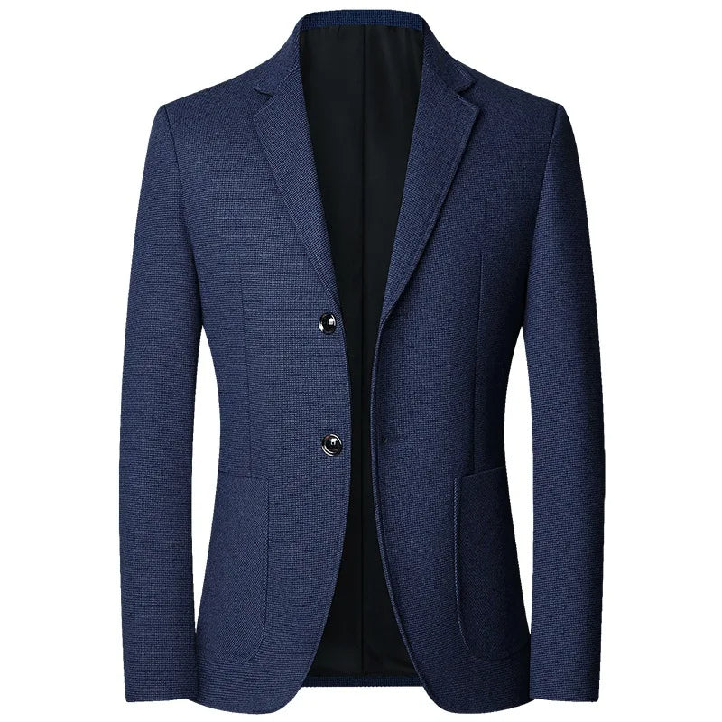 Ethan | Blazer Bleu Marine Élégant pour Hommes 0