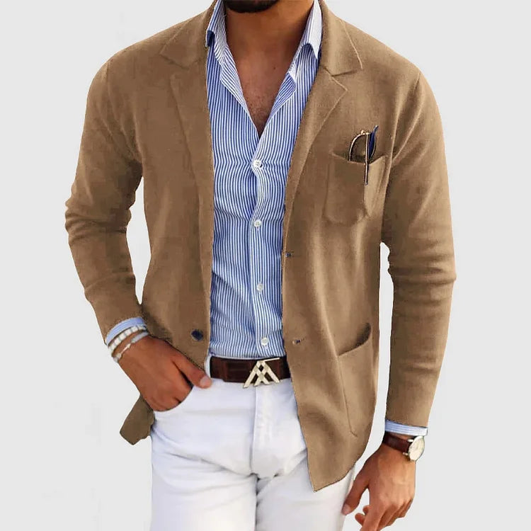 Ethan | Élégant Blazer Ajusté Noir Homme 1