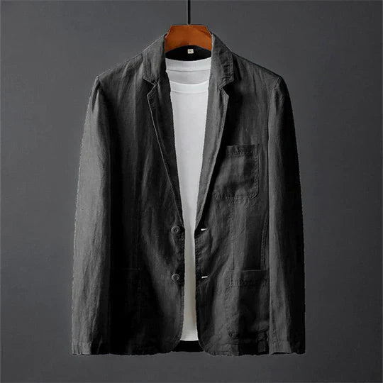 Ethan | Élégant Blazer Noir Ajusté pour Hommes 2