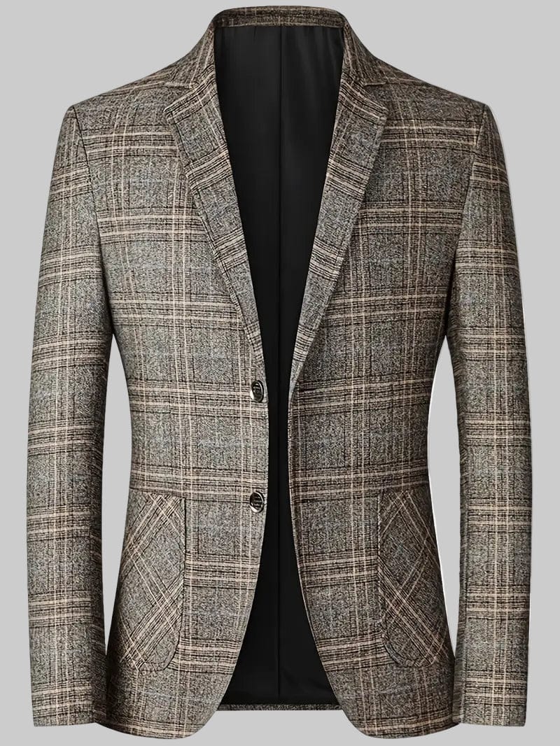 Ethan | Élégant Blazer à Carreaux Pour Homme, Coupe Ajustée, Style Polyvalent 0