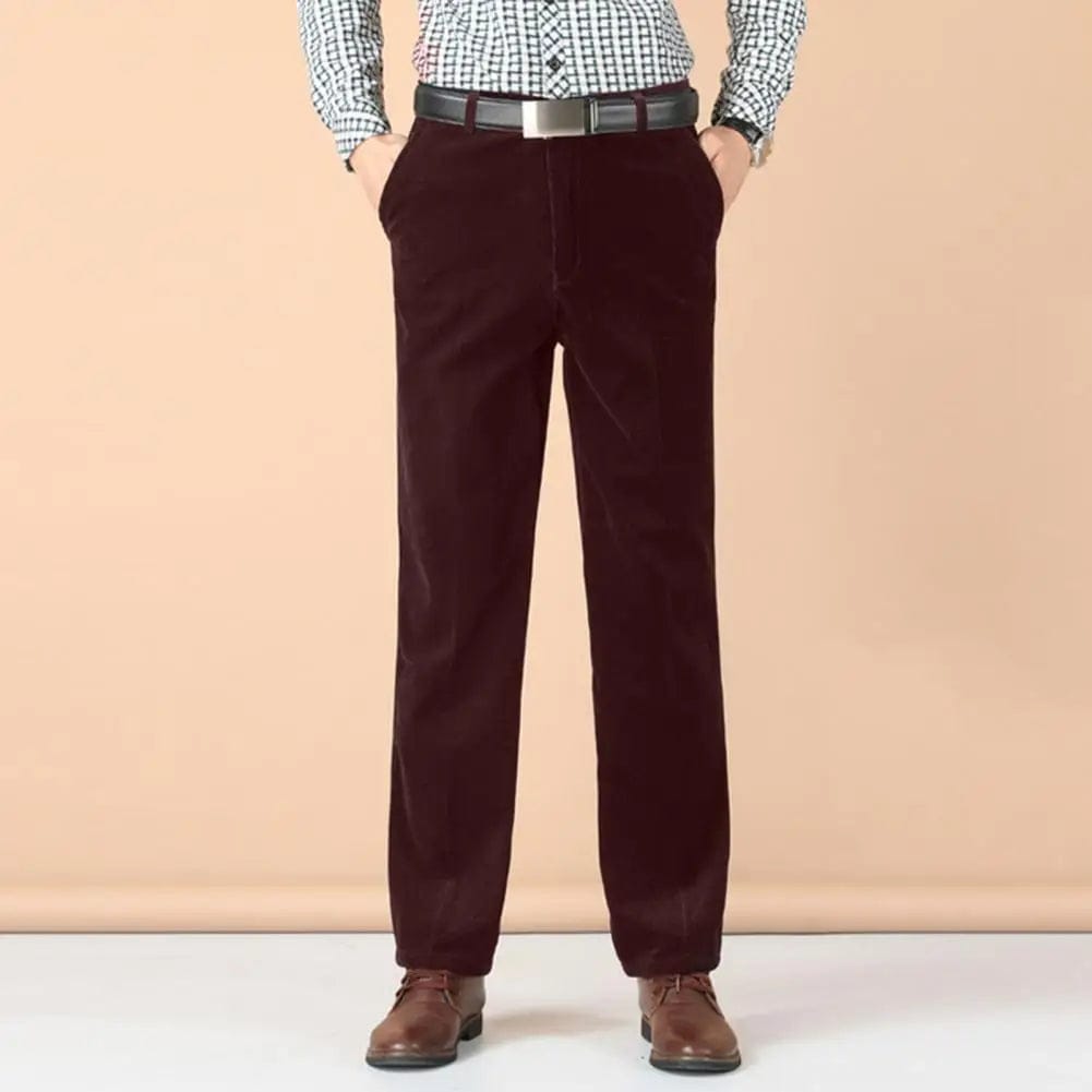 Ethan | Élégant Pantalon Homme Habillé en Velours 3