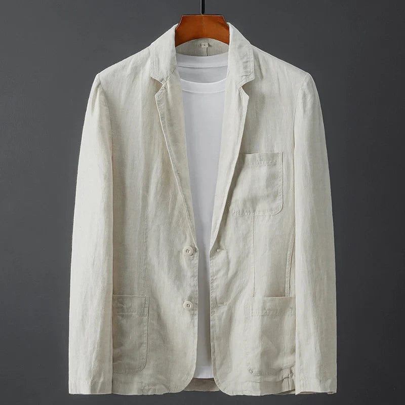 Ethan | Élégant Veste Blazer Homme en Lin Mélangé 0