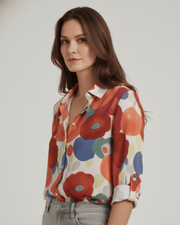 Ethan | Élégante Blouse d'Été à Imprimé Floral 0