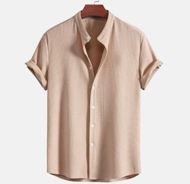 Ethan | Élégante Chemise Manche Courte Homme en Seersucker 1