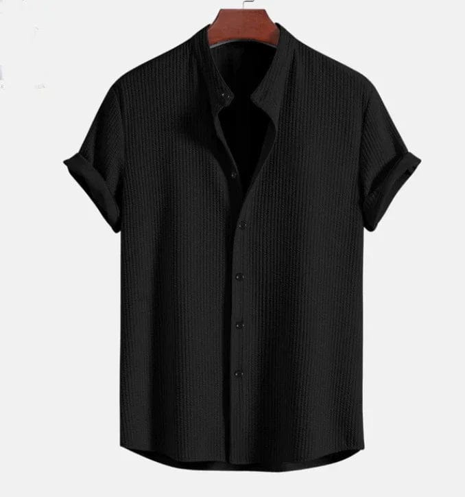 Ethan | Élégante Chemise Manche Courte Homme en Seersucker 6