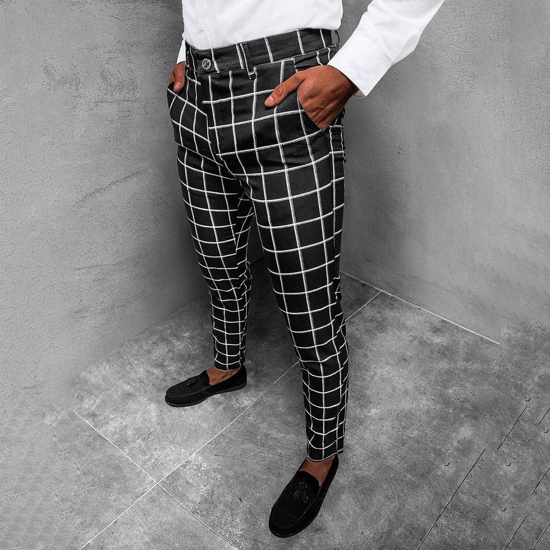 Ethan | Pantalon Fuselé Élégant à Motif Quadrillé 1