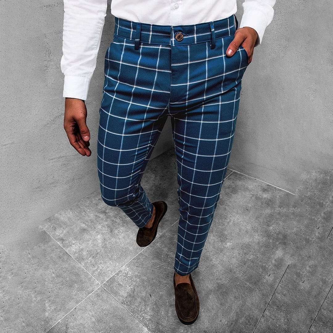 Ethan | Pantalon Fuselé Élégant à Motif Quadrillé 2